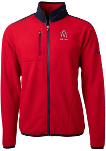 Cutter and Buck Los Angeles Angels Mens Red City Connect Cascade Sherpa Big and Tall Light Weigh..
