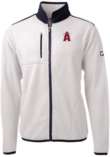 Cutter and Buck Los Angeles Angels Mens White City Connect Cascade Sherpa Big and Tall Light Wei..