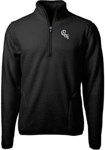 Cutter and Buck Chicago White Sox Mens Black City Connect Cascade Sherpa Big and Tall 1/4 Zip Pu..