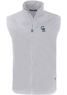 Cutter and Buck Colorado Rockies Big and Tall Grey City Connect Charter Mens Vest