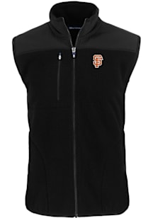 Cutter and Buck San Francisco Giants Big and Tall Black City Connect Cascade Sherpa Mens Vest