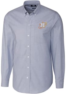 Cutter and Buck Houston Astros Mens Light Blue City Connect Stretch Oxford Big and Tall Dress Sh..