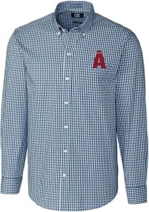 Cutter and Buck Los Angeles Angels Mens Navy Blue City Connect Easy Care Stretch Big and Tall Dr..