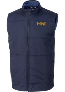 Cutter and Buck Milwaukee Brewers Mens Navy Blue City Connect Stealth Sleeveless Jacket