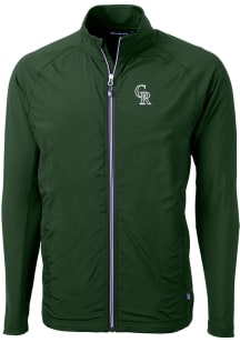 Cutter and Buck Colorado Rockies Mens Green City Connect Adapt Eco Light Weight Jacket