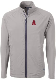 Cutter and Buck Los Angeles Angels Mens Grey City Connect Adapt Eco Light Weight Jacket