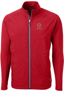 Cutter and Buck Los Angeles Angels Mens Red City Connect Adapt Eco Light Weight Jacket
