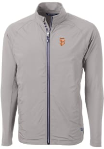 Cutter and Buck San Francisco Giants Mens Grey City Connect Adapt Eco Light Weight Jacket
