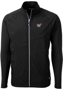 Cutter and Buck Washington Nationals Mens Black City Connect Adapt Eco Light Weight Jacket