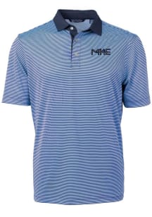 Cutter and Buck Milwaukee Brewers Mens Light Blue City Connect Virtue Eco Pique Micro Stripe Sho..