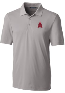Cutter and Buck Los Angeles Angels Mens Grey City Connect Forge Short Sleeve Polo