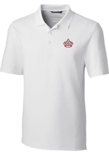 Cutter and Buck Miami Marlins Mens White City Connect Forge Short Sleeve Polo