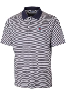 Cutter and Buck Chicago Cubs Mens Navy Blue City Connect Forge Short Sleeve Polo