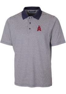 Cutter and Buck Los Angeles Angels Mens Navy Blue City Connect Forge Tonal Stripe Short Sleeve P..