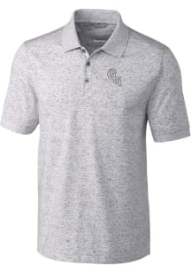 Cutter and Buck Chicago White Sox Mens Grey City Connect Advantage Space Dye Short Sleeve Polo