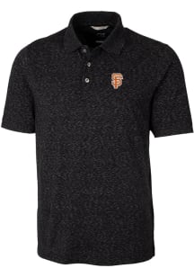Cutter and Buck San Francisco Giants Mens Black City Connect Advantage Space Dye Short Sleeve Po..