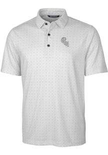 Cutter and Buck Chicago White Sox Mens Charcoal City Connect Pike Short Sleeve Polo