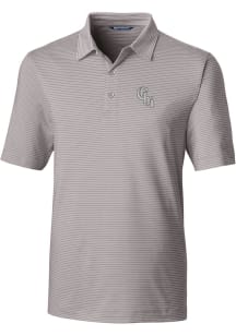 Cutter and Buck Chicago White Sox Mens Grey City Connect Forge Pencil Stripe Short Sleeve Polo