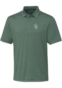 Cutter and Buck Colorado Rockies Mens Green City Connect Forge Pencil Stripe Short Sleeve Polo