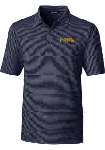 Cutter and Buck Milwaukee Brewers Mens Navy Blue City Connect Forge Pencil Stripe Short Sleeve P..