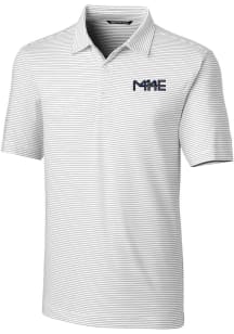 Cutter and Buck Milwaukee Brewers Mens White City Connect Forge Pencil Stripe Short Sleeve Polo