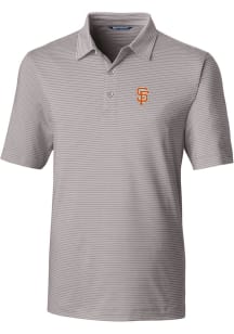 Cutter and Buck San Francisco Giants Mens Grey City Connect Forge Pencil Stripe Short Sleeve Pol..
