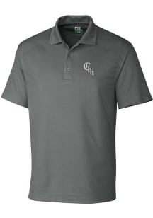 Cutter and Buck Chicago White Sox Mens Grey City Connect Drytec Genre Short Sleeve Polo