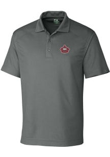 Cutter and Buck Miami Marlins Mens Grey City Connect Drytec Genre Short Sleeve Polo