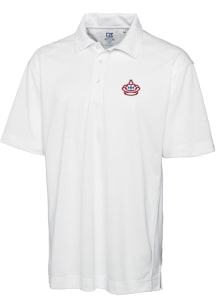 Cutter and Buck Miami Marlins Mens White City Connect Drytec Genre Short Sleeve Polo