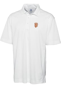 Cutter and Buck San Francisco Giants Mens White City Connect Drytec Genre Short Sleeve Polo
