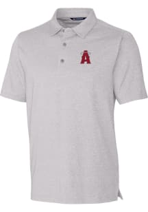 Cutter and Buck Los Angeles Angels Mens Grey City Connect Forge Short Sleeve Polo