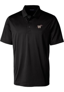 Cutter and Buck Washington Nationals Mens Black City Connect Prospect Short Sleeve Polo