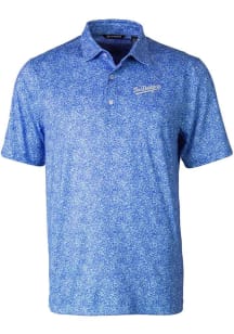 Cutter and Buck Los Angeles Dodgers Mens Blue City Connect Pike Constellation Short Sleeve Polo