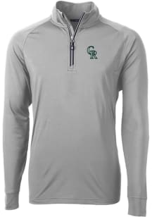 Cutter and Buck Colorado Rockies Mens Grey City Connect Adapt Eco Long Sleeve 1/4 Zip Pullover