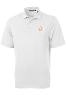 Cutter and Buck Houston Astros Mens White City Connect Virtue Eco Pique Short Sleeve Polo