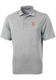 Cutter and Buck San Francisco Giants Mens Grey City Connect Virtue Eco Pique Short Sleeve Polo