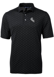 Cutter and Buck Chicago White Sox Mens Black City Connect Virtue Eco Pique Tle Short Sleeve Polo