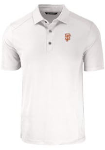 Cutter and Buck San Francisco Giants Mens White City Connect Forge Recycled Short Sleeve Polo