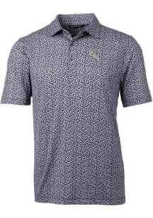 Cutter and Buck Chicago White Sox Mens Black City Connect Pike Magnolia Short Sleeve Polo
