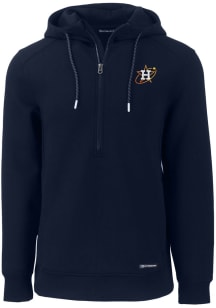 Cutter and Buck Houston Astros Mens Navy Blue City Connect Roam Long Sleeve Hoodie