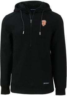 Cutter and Buck San Francisco Giants Mens Black City Connect Roam Long Sleeve Hoodie