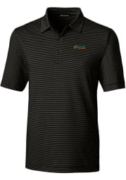 Cutter and Buck Florida A&M Rattlers Mens Black Forge Pencil Stripe Big and Tall Polos Shirt