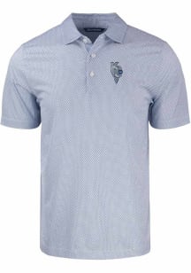 Cutter and Buck Kansas City Royals Mens White City Connect Pike Symmetry Short Sleeve Polo