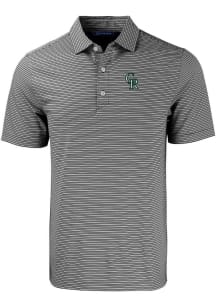 Cutter and Buck Colorado Rockies Mens Black City Connect Forge Double Stripe Short Sleeve Polo