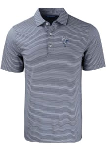 Cutter and Buck Kansas City Royals Mens Navy Blue City Connect Forge Double Stripe Short Sleeve ..