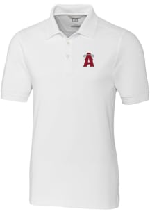 Cutter and Buck Los Angeles Angels Mens White City Connect Advantage Short Sleeve Polo