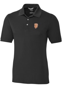 Cutter and Buck San Francisco Giants Mens Black City Connect Advantage Short Sleeve Polo