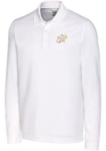 Cutter and Buck Houston Astros Mens White City Connect Advantage Long Sleeve Polo Shirt