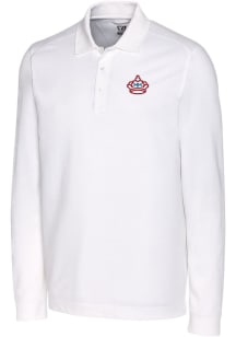 Cutter and Buck Miami Marlins Mens White City Connect Advantage Long Sleeve Polo Shirt