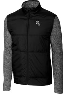 Cutter and Buck Chicago White Sox Mens Black City Connect Stealth Medium Weight Jacket